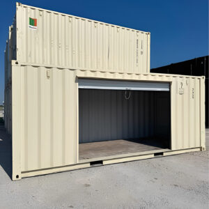 20ft one trip shipping container with 10ft roll up door