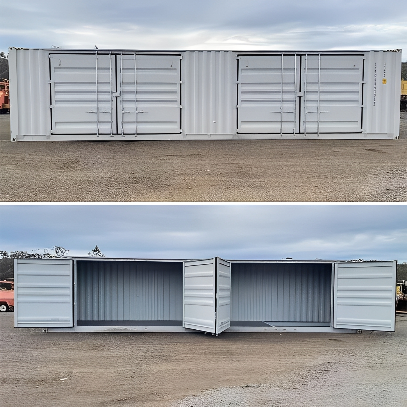 40ft high cube storage container with 2 side doors 40ft high cube storage container with 2 side doors