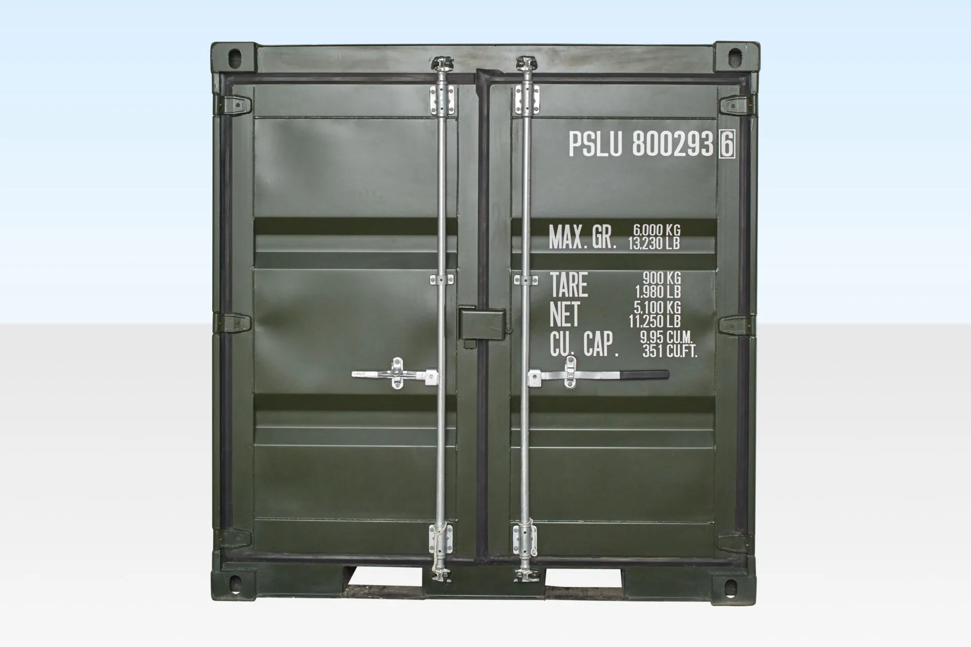 8ft one trip shipping container (green) 8ft one trip shipping container (green)