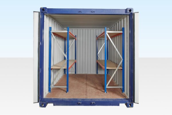 adjustable, heavy duty three tier container racking (single bay) adjustable, heavy duty three tier container racking (single bay)