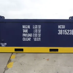 10ft dnv 2.7 1 half height open top containers