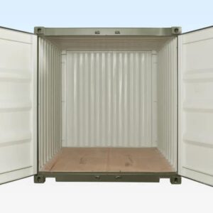 10ft x 8ft shipping container (one trip) green (ral 6007)