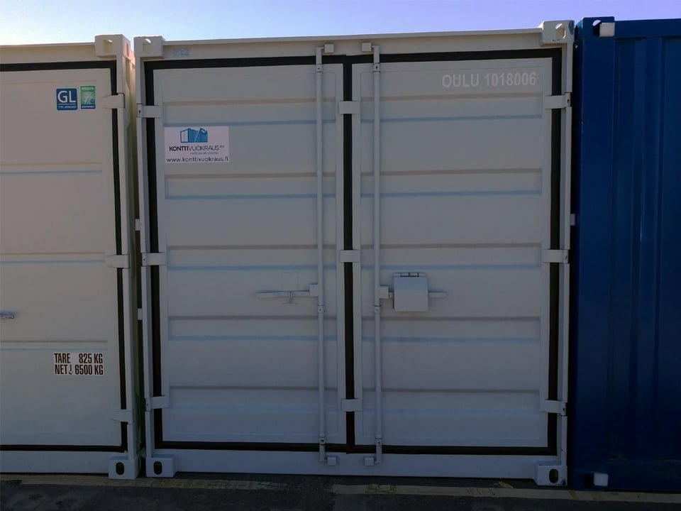 10ft x 8ft wind & watertight steel storage container – used, forklift friendly 10ft x 8ft wind & watertight steel storage container – used, forklift friendly
