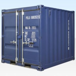 8ft shipping container one trip (blue)