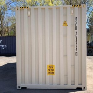 20′ x 8′ x 9.5′ tall– new high cube shipping/storage container – wind and watertight – beige