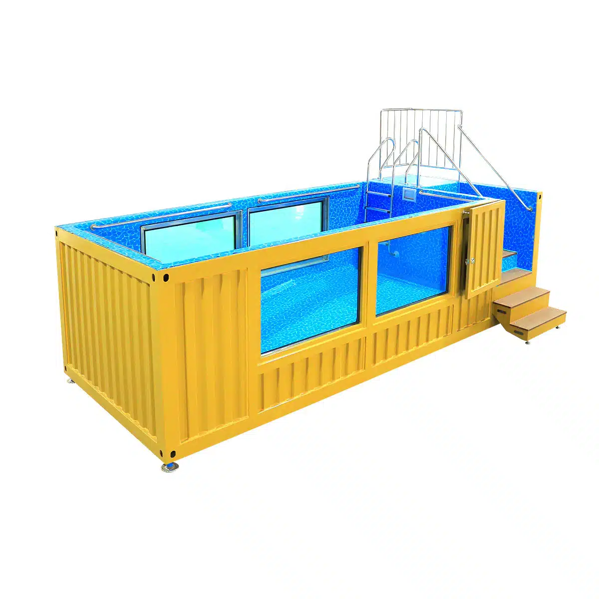 20ft luxury container swimming pool with glass viewing panel 20ft luxury container swimming pool with glass viewing panel