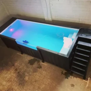 20ft container swimming pool – steel container pool with filtration system