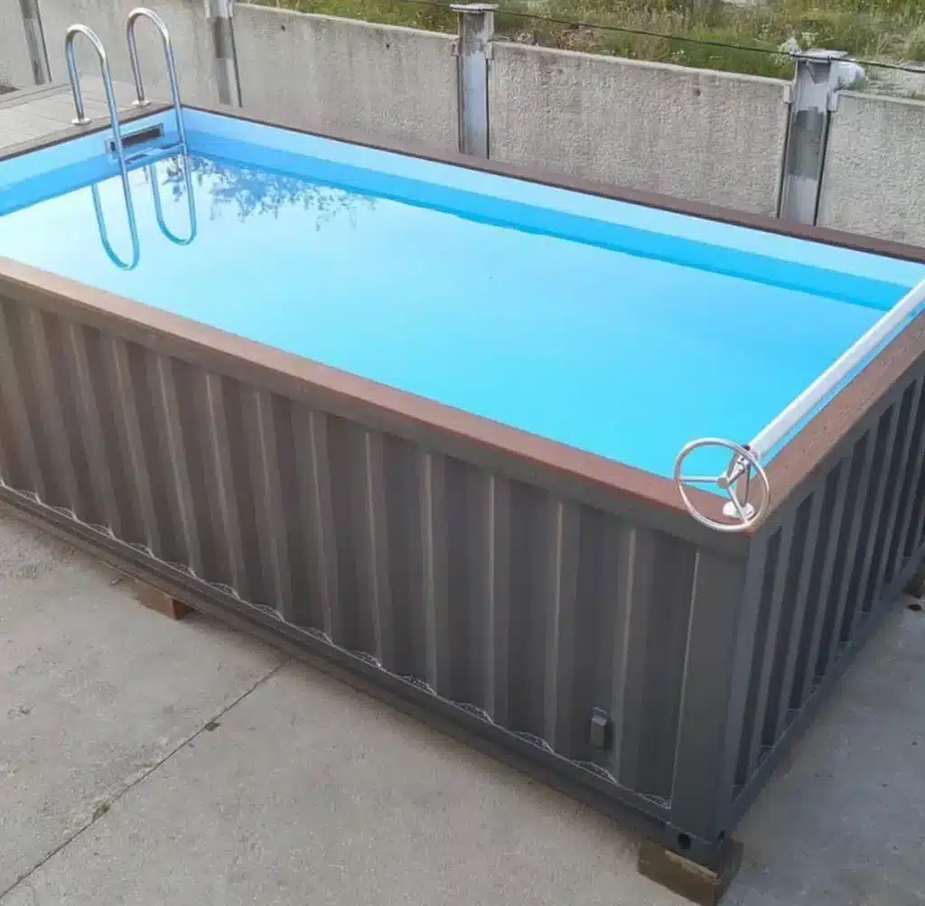 20ft container swimming pool – steel container pool with filtration system 20ft container swimming pool – steel container pool with filtration system