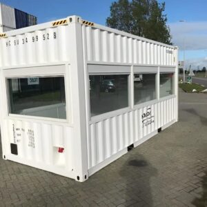 20ft high cube fixed glazing observation shipping container
