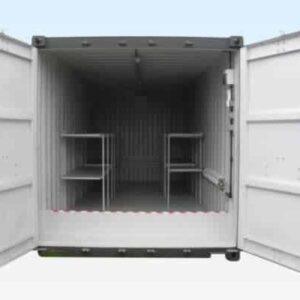 20ft x 8ft raised bunded storage container – chemical & hazardous material safe store