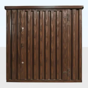 wood effect flat packed storage container 2m x 2.1m