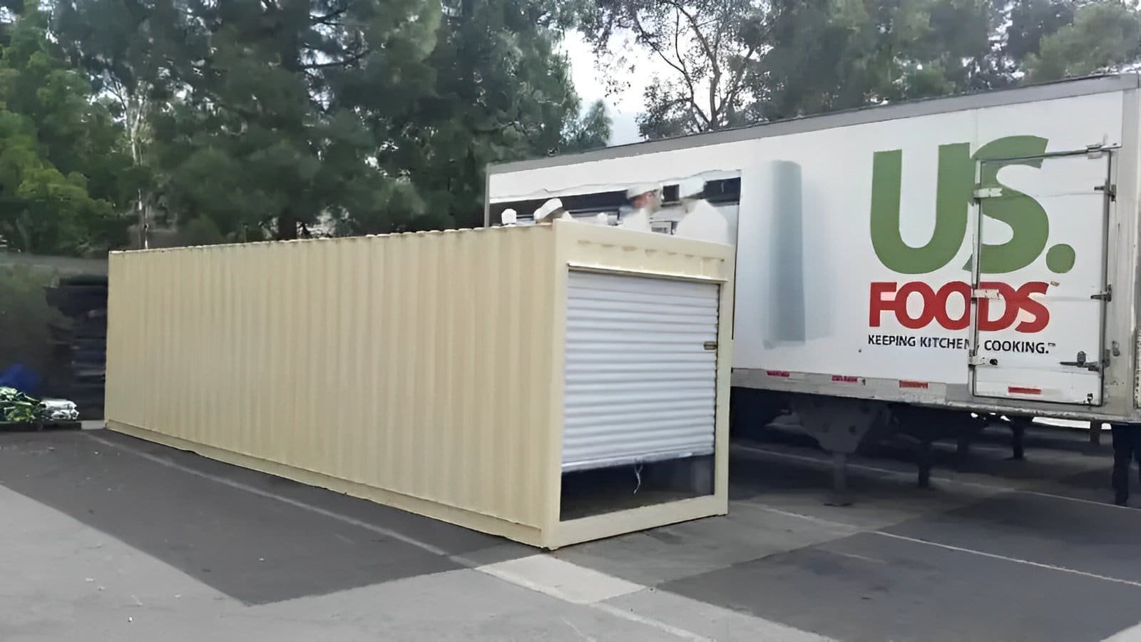 30ft roll up door shipping container 30ft roll up door shipping container