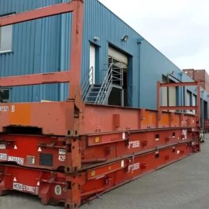 40ft x 8ft used flat rack shipping container