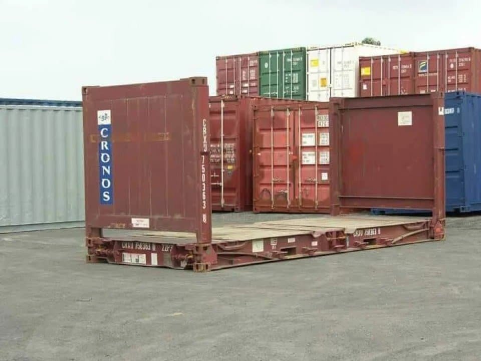 40ft x 8ft used flat rack shipping container 40ft x 8ft used flat rack shipping container