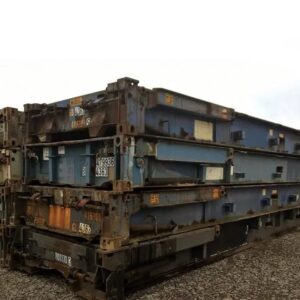 40ft x 8ft used shipping container – flat rack