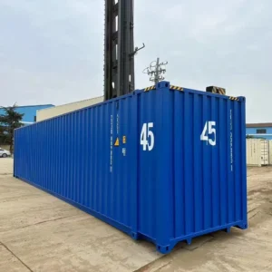 new 45‑ft high cube shipping container – bold blue finish