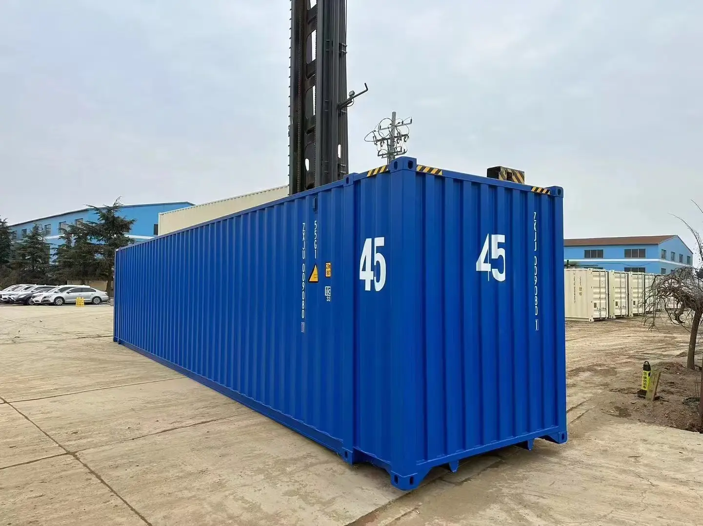 new 45‑ft high cube shipping container – bold blue finish new 45‑ft high cube shipping container – bold blue finish
