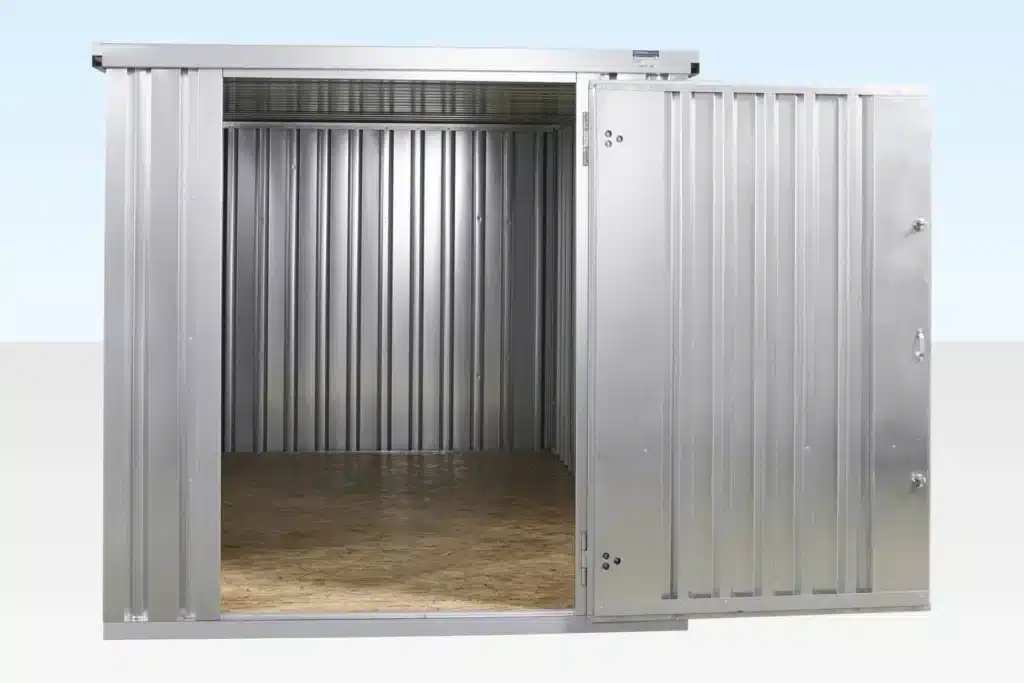 4m x 2.1m flat pack container store – galvanised 4m x 2.1m flat pack container store – galvanised