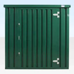4m x 2.1m powder coated flat packed store