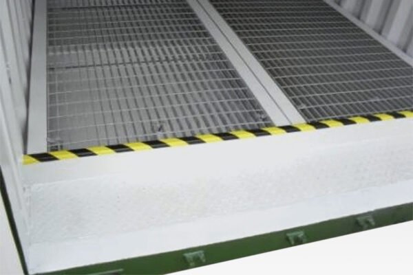 10ft x 8ft open mesh floor bunded store 10ft x 8ft open mesh floor bunded store