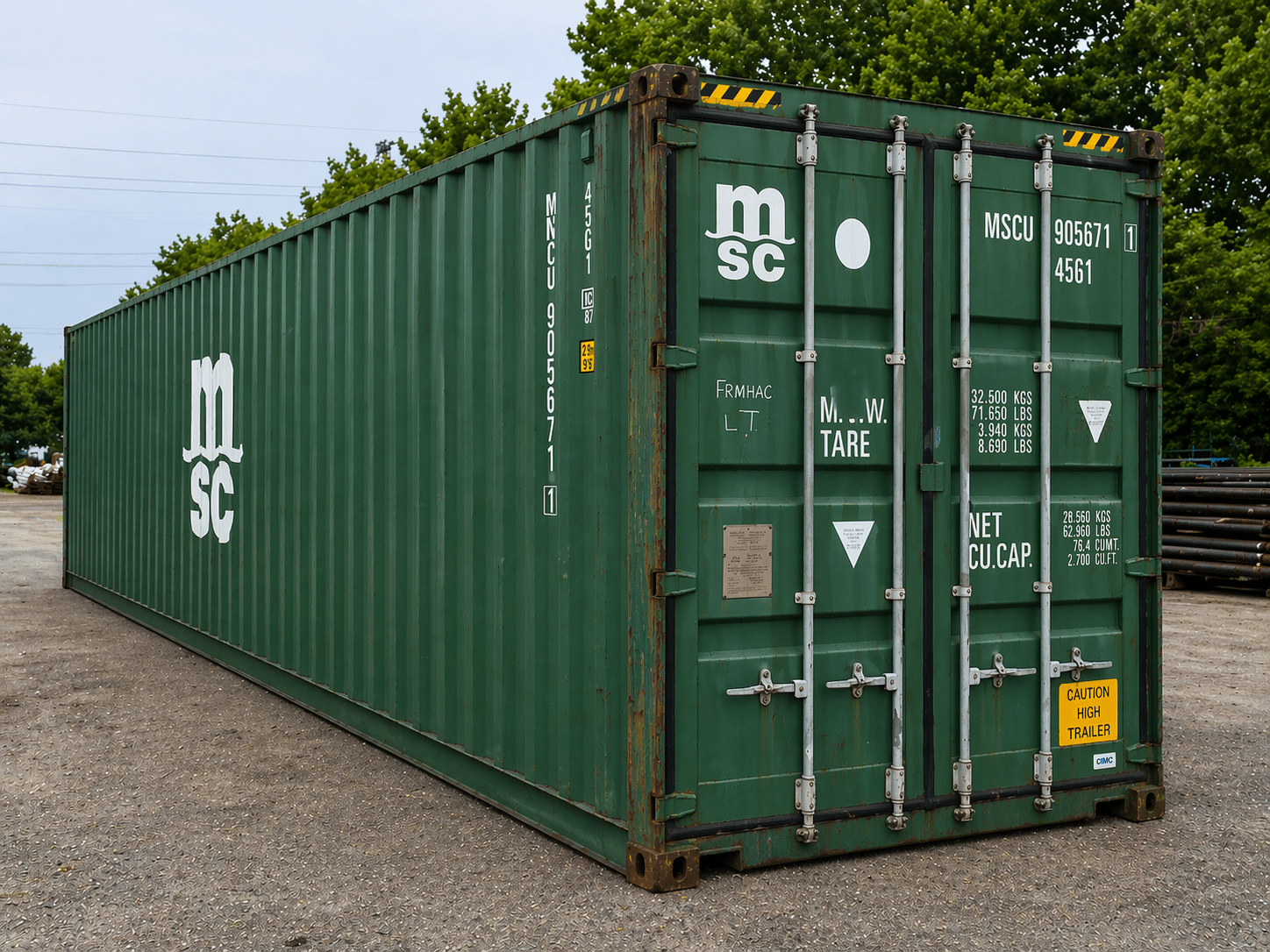40ft hc used wind and watertight shipping container – yellow or green 40ft hc used wind and watertight shipping container – yellow or green