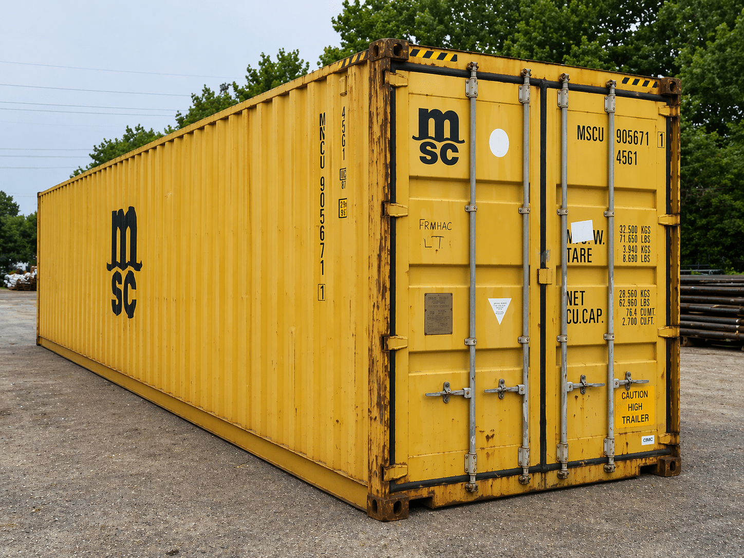 40ft hc used wind and watertight shipping container – yellow or green 40ft hc used wind and watertight shipping container – yellow or green