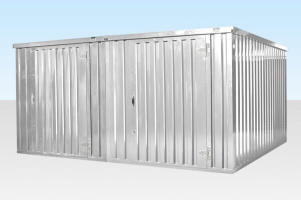 4m x 4.2m side linked flat pack container bundle (galvanised) 4m x 4.2m side linked flat pack container bundle (galvanised)