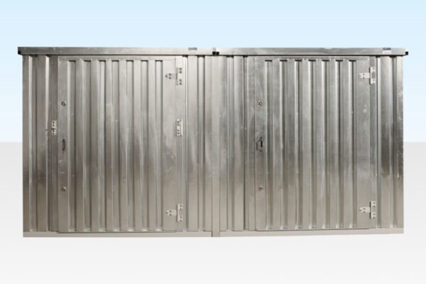 3m x 4.2m side linked flat pack container bundle (galvanised) 3m x 4.2m side linked flat pack container bundle (galvanised)
