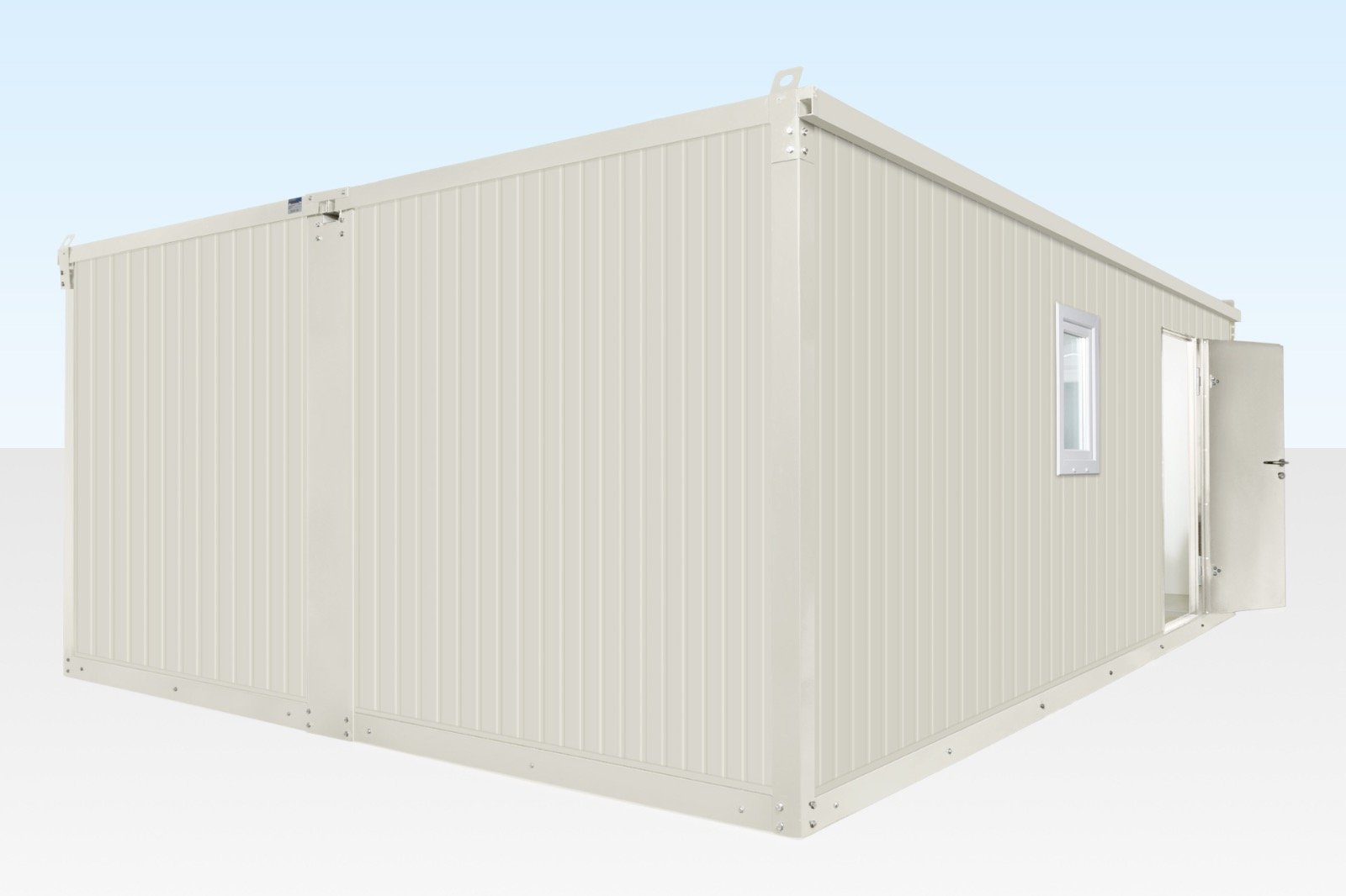 6.5m x 4.6m side linked flat pack container office 6.5m x 4.6m side linked flat pack container office
