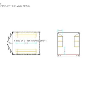 fastfit three tier racking (single bay)