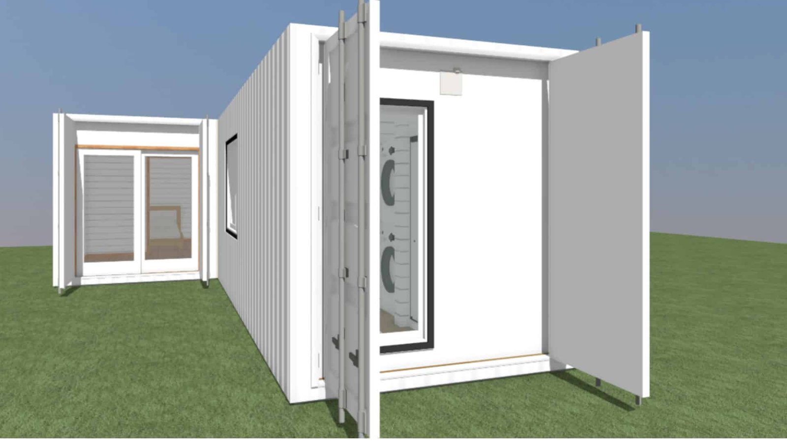 luxury 2 bedroom shipping container home | 40ft + 20ft modern container house | the fulton luxury 2 bedroom shipping container home | 40ft + 20ft modern container house | the fulton