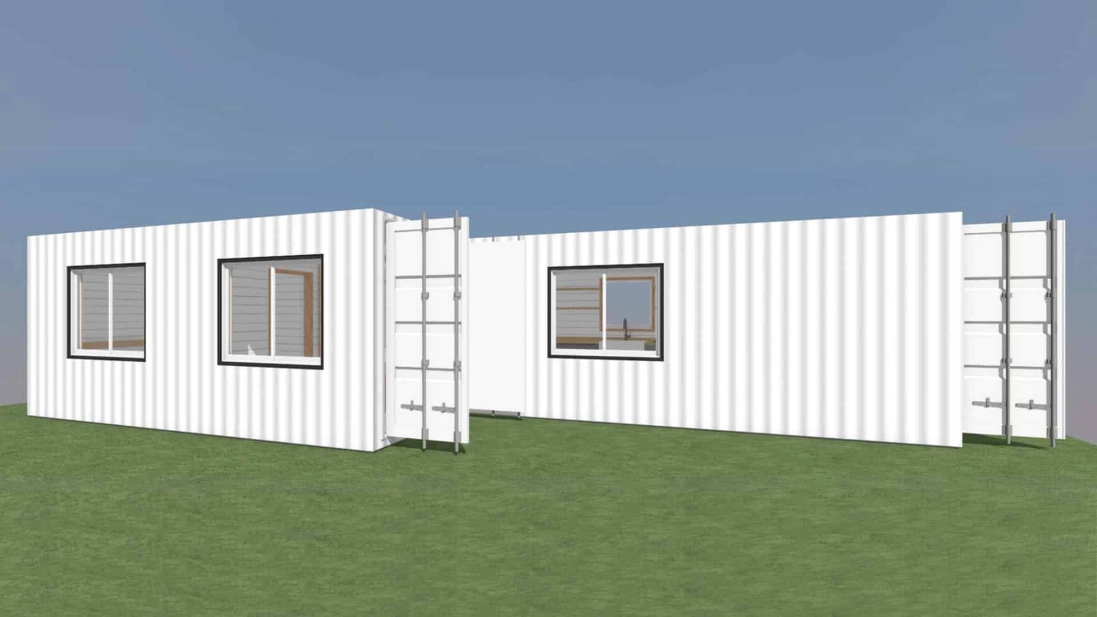 luxury 2 bedroom shipping container home | 40ft + 20ft modern container house | the fulton luxury 2 bedroom shipping container home | 40ft + 20ft modern container house | the fulton