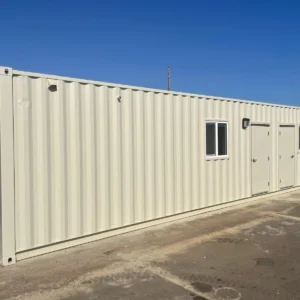 40ft shipping container office with ada restroom