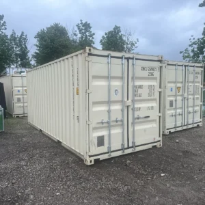 new 20ft open side shipping container – one trip – with side doors