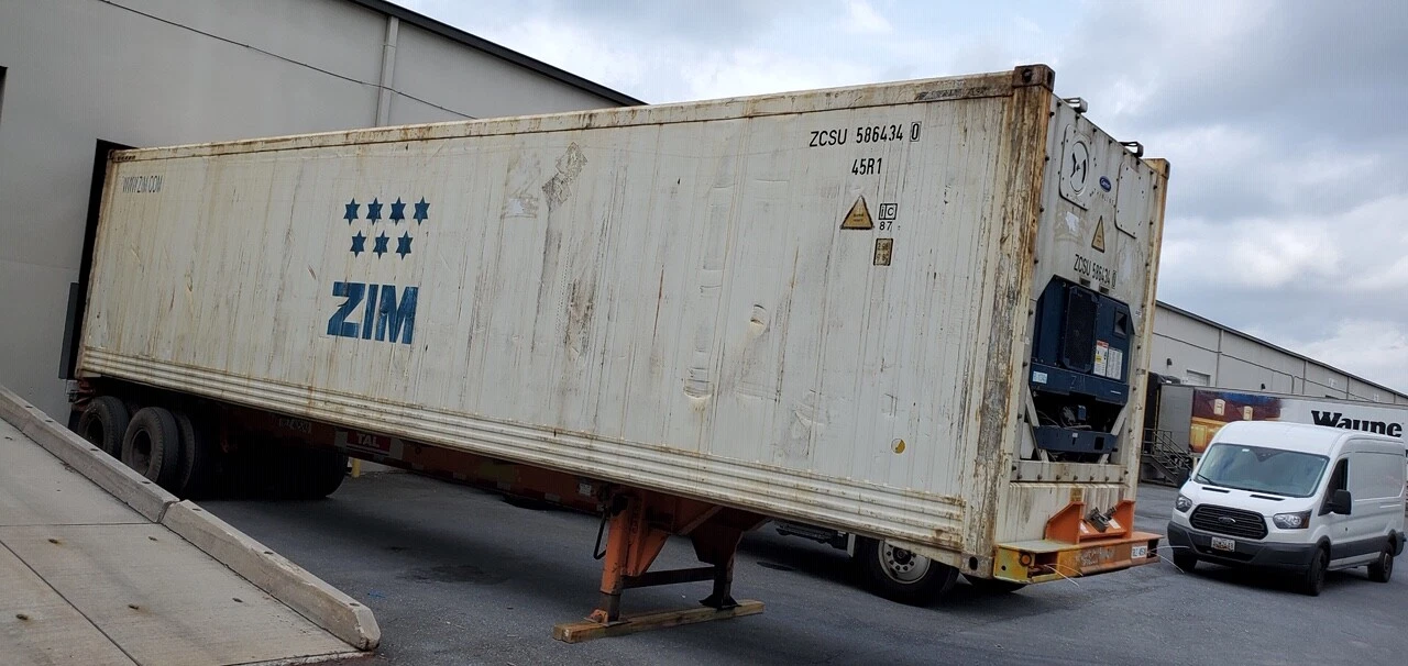 40ft hc reefer container–wind & water tight, non working for sale 40ft hc reefer container–wind & water tight, non working for sale