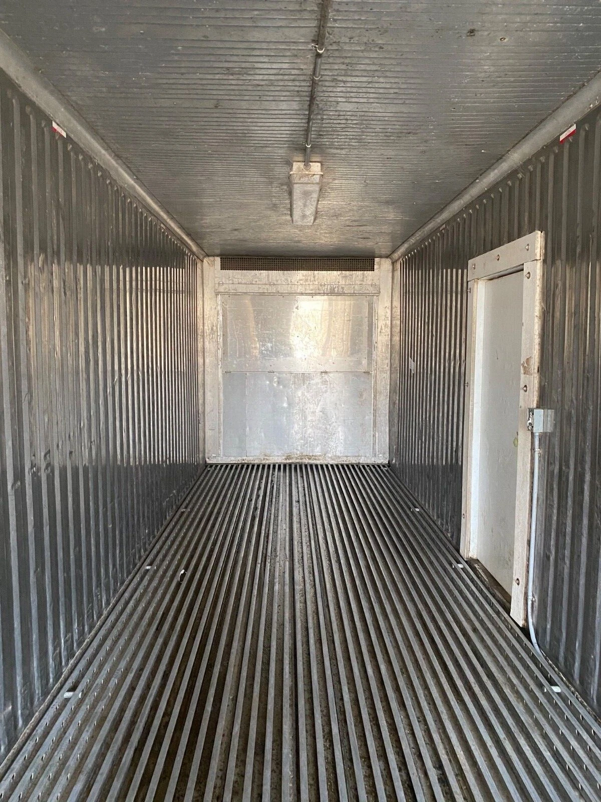 used 40ft refrigerated shipping container – with custom side door access used 40ft refrigerated shipping container – with custom side door access