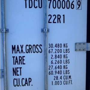 thermo king refrigerator container – 20′ 2021 reefer